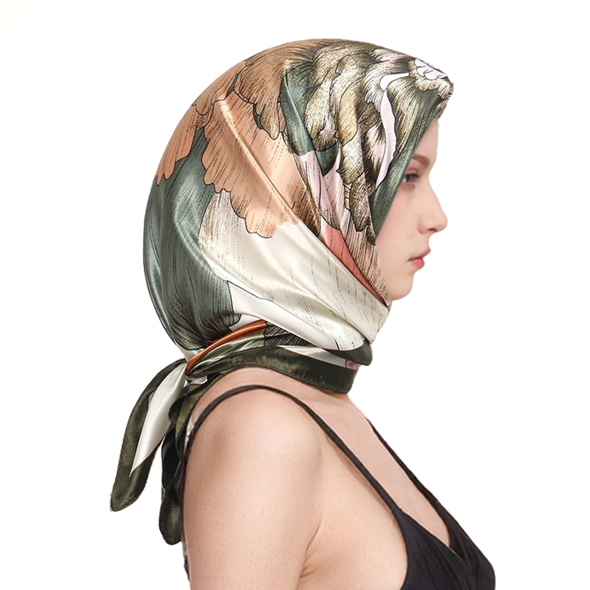 90*90cm Satin Silk Square Scar - Scarf Silk Square 评论和价格