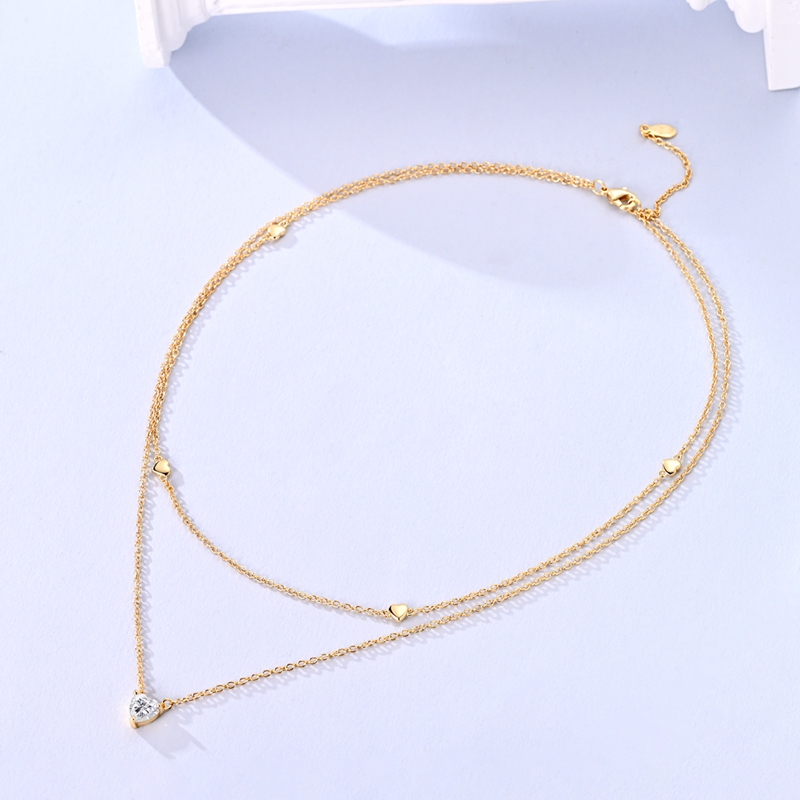 925 Sterling Silver Gold Neckl - Tie Clip Silver 评论和价格