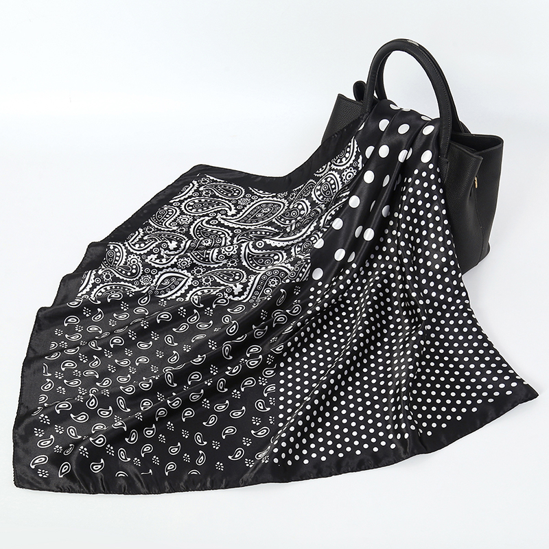 Handkerchiefs Hair Silk Scarf  - Scarf Silk Square 评论和价格
