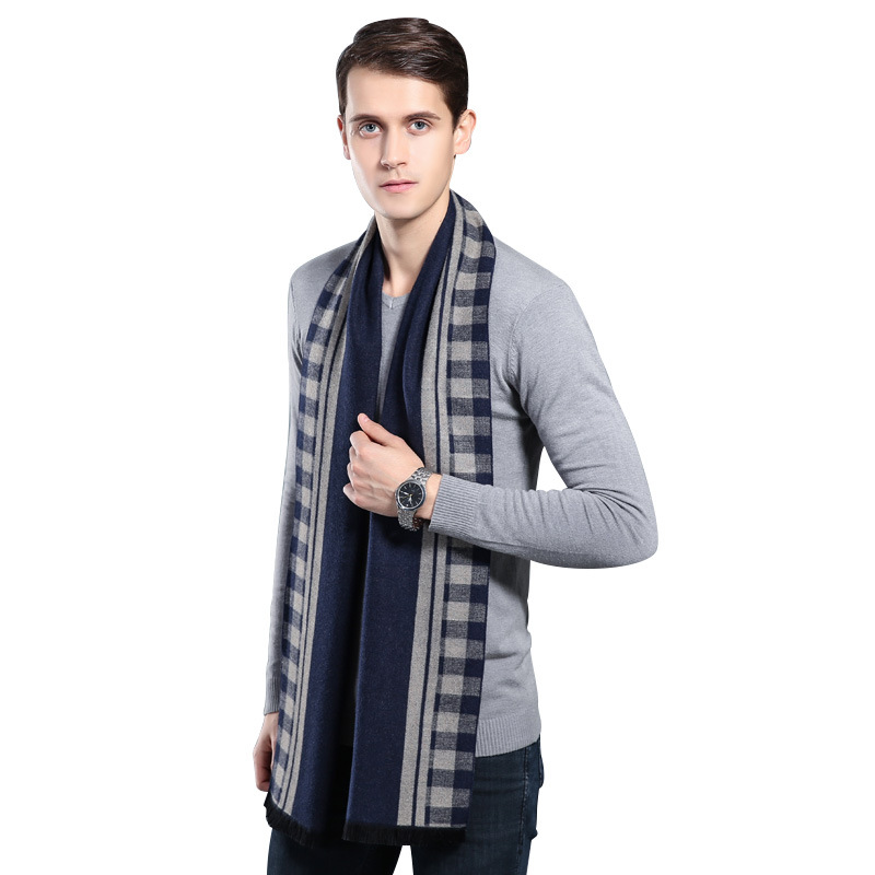 Designer Brand Plaid Men Scarv - Muffler Men Wool 评论和价格