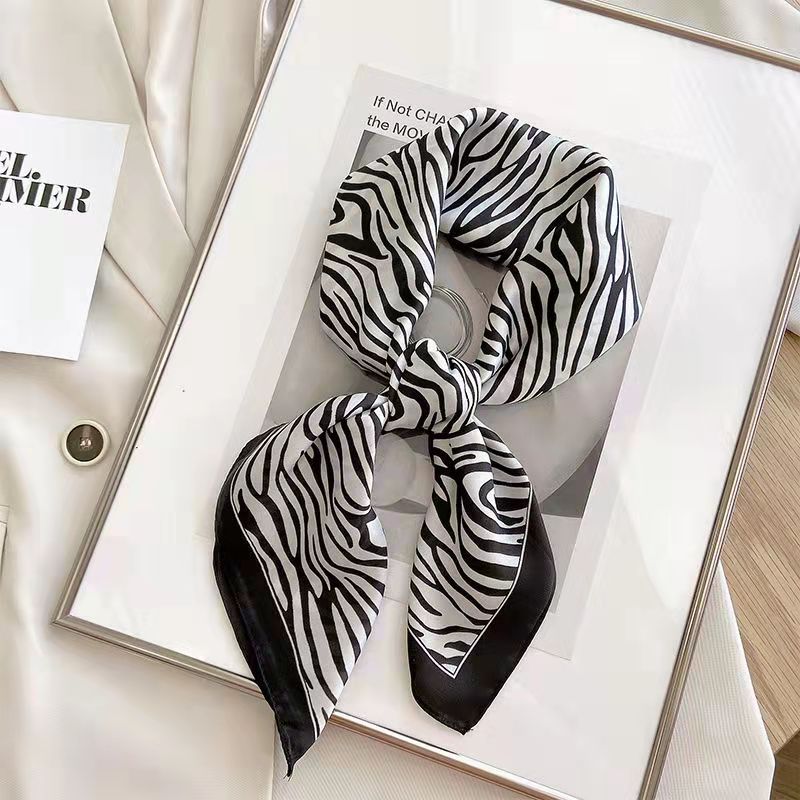 New Fashion Zebra Printed Squa - Face Scarf Mask 评论和价格