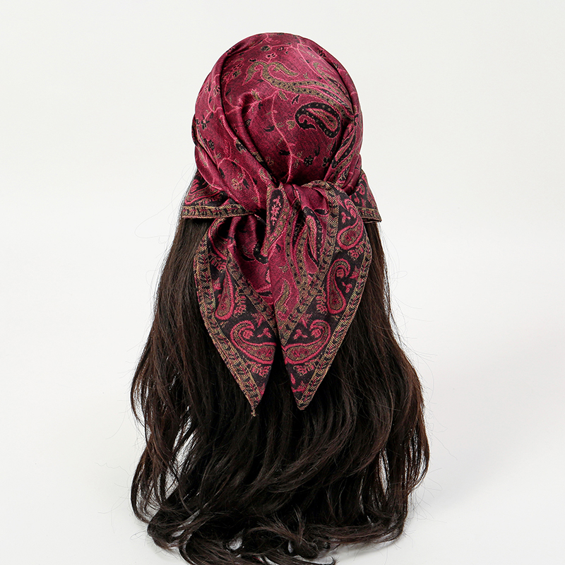 Luxury Silk Scarf 70*70cm Squa - Face Scarf Mask 评论和价格
